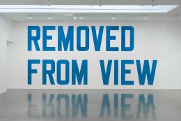 Lawrence Weiner - Removed from view