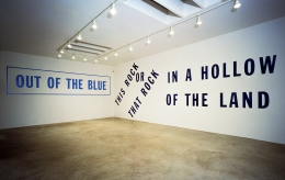 Lawrence Weiner, OUT OF THE BLUE